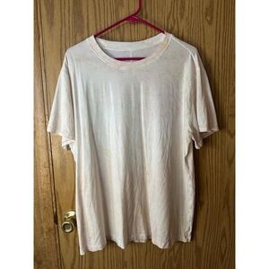 Lululemon Love Tee Short Sleeve Crew Neck Marble Wash Pink Tan Athleisure